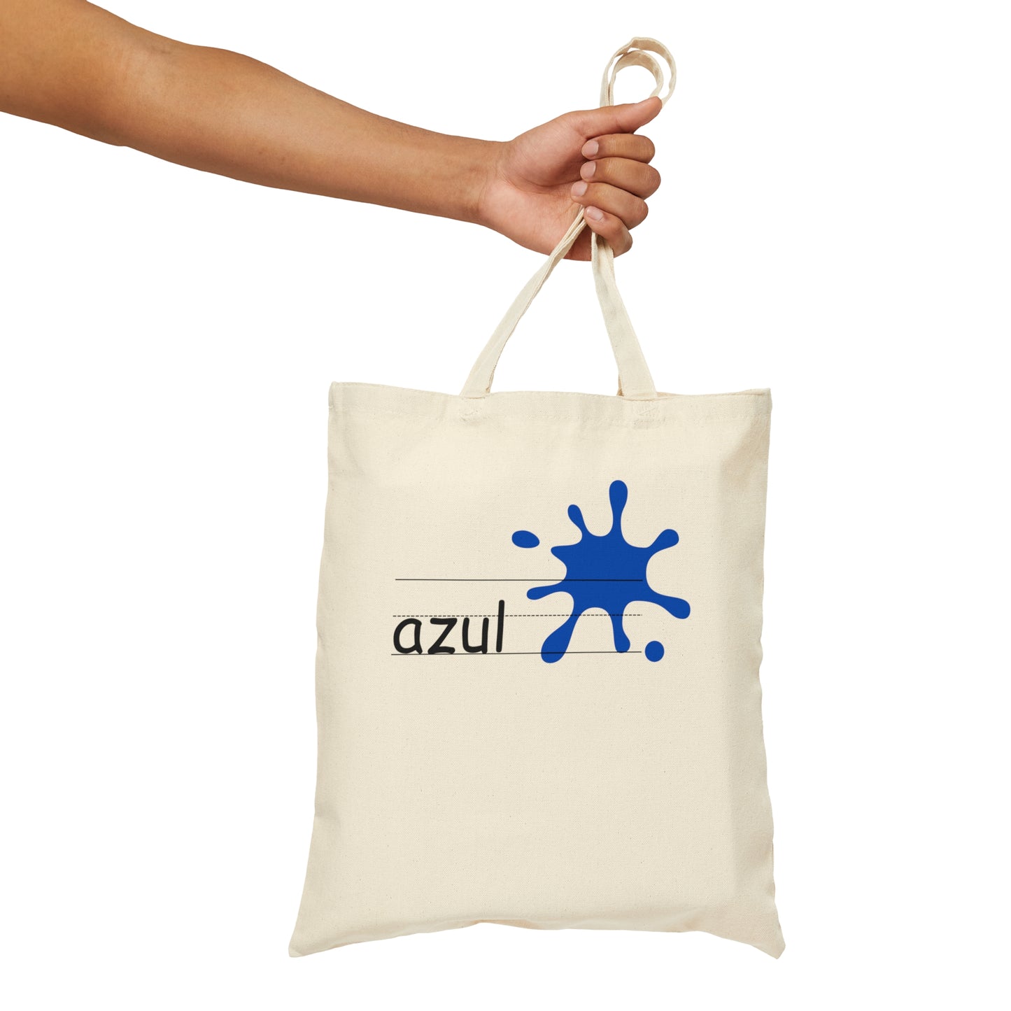 Double Sided Tote Bag: azul and rojo
