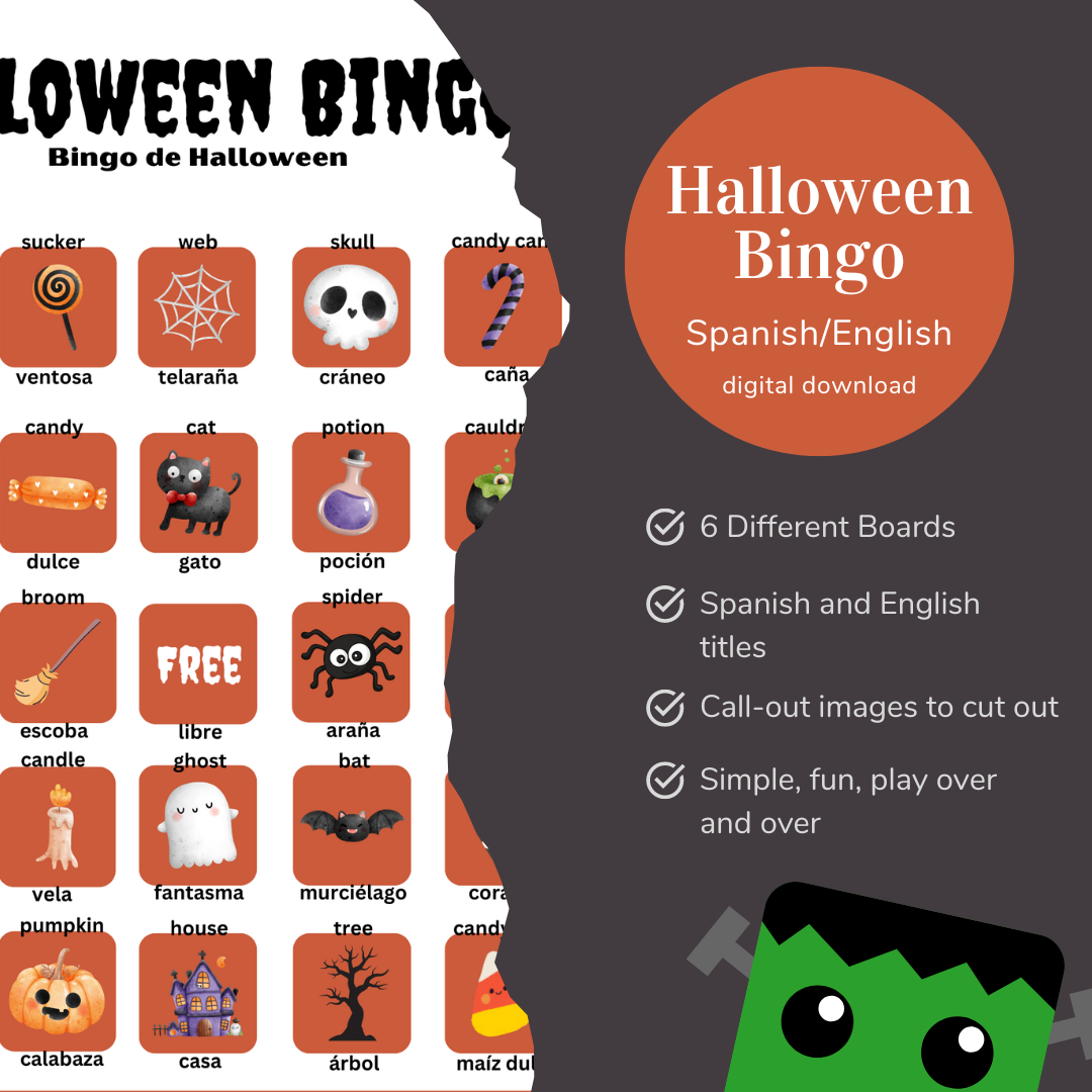 Halloween Bingo - Spanish / English