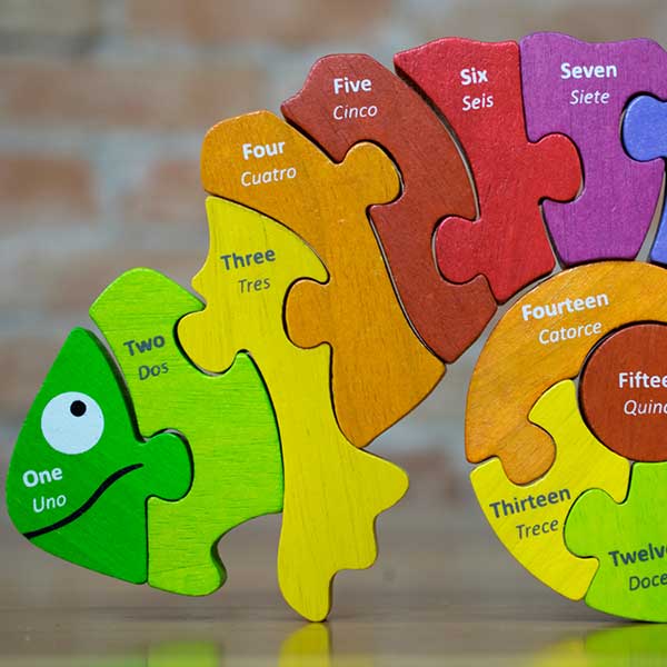 Bilingual Counting Chameleon Puzzle